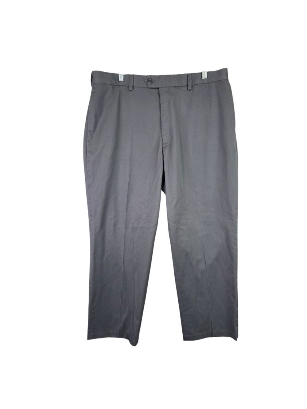 Men Perry Ellis Portfolio Gray Dress Pants Flat Front Stretch Trousers 38x30